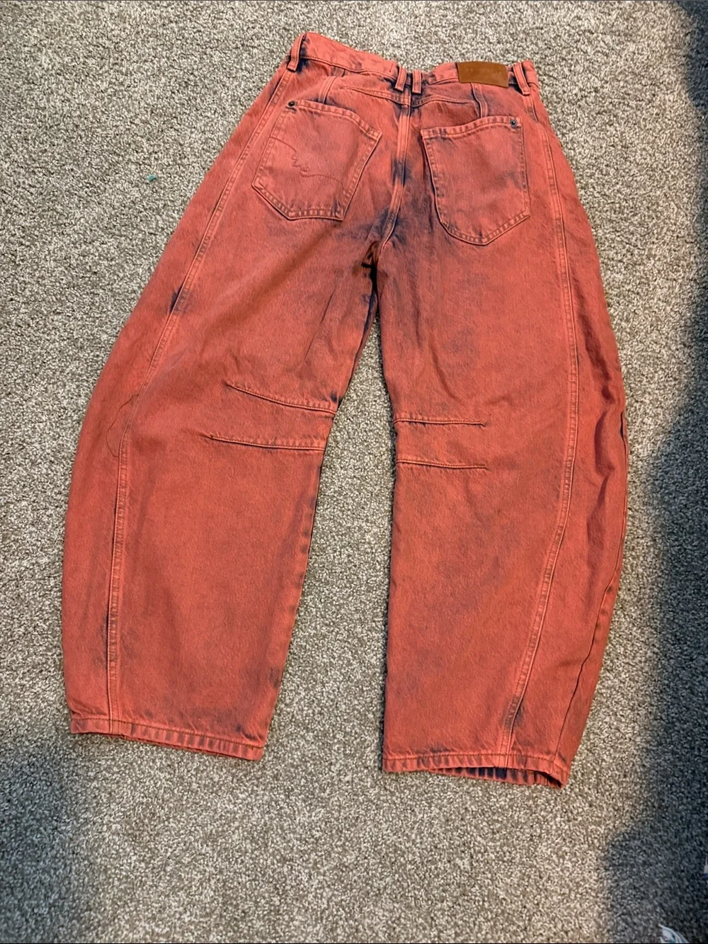 Free People Good Luck Barrell Jeans in Faded Rust